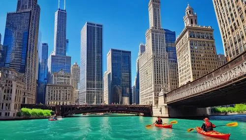 chicago,chicagoan,chicagoland,chicago skyline,chicagoans,dearborn,lake shore,infinity swimming pool,dusable,illinoian,floating on the river,scioto,life saving swimming tube,kayaking,birds of chicago,istock,outdoor pool,kayakers,lakeshore,swimming people,Art,Classical Oil Painting,Classical Oil Painting 01