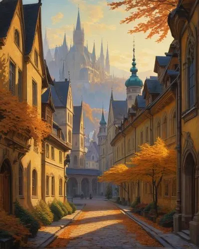 reichstadt,hohenzollern,medieval street,hohenzollerns,sylvania,transylvania,ulm,hohenzollern castle,medieval town,yezhel,krakau,bamberg,lviv,metz,altstadt,the city of mozart,uzak,koln,budahn,quedlinburg,Illustration,Realistic Fantasy,Realistic Fantasy 03