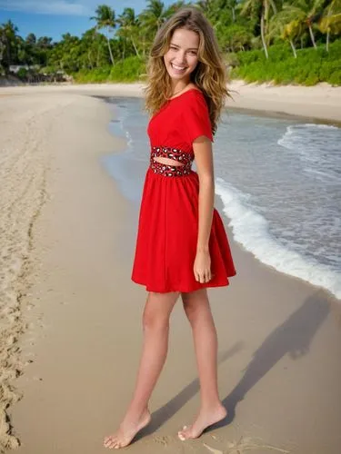 little girl dresses,girl in red dress,walk on the beach,beach background,child model,children's photo shoot,little girl in pink dress,barefoot,shirley temple,on the beach,playing in the sand,red skirt,young model,a girl in a dress,in red dress,christmas on beach,sand seamless,beach shoes,beach walk,red dress,Female,Australians,Wavy,Teenager,M,Happy,Outdoor,Beach