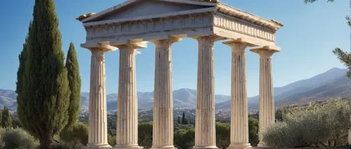 greek temple,temple of diana,roman temple,doric columns,roman columns,peristyle,gennadius,artena,columns,tempio,pillar capitals,capitolium,palmyra,delphi,baalbek,pallas athene fountain,pillars,garni,three pillars,temple of hercules,Illustration,Abstract Fantasy,Abstract Fantasy 03