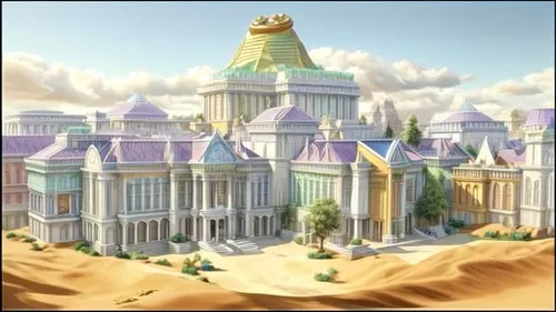 house of the sea,house of allah,gold castle,city palace,grand master's palace,fairy tale castle,ancient city,acropolis,the palace,stone palace,fantasy city,houses clipart,water castle,roof domes,atlantis,europe palace,bird kingdom,peter-pavel's fortress,artemis temple,palace