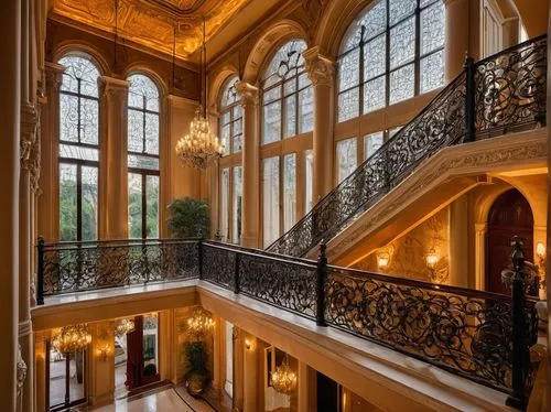 ornate,hallway,staircase,ornate room,palladianism,outside staircase,palatial,royal interior,kempinski,entrance hall,ritzau,driehaus,foyer,staircases,balcony,grandeur,cochere,mikhailovsky,mansion,luxury property,Illustration,Abstract Fantasy,Abstract Fantasy 14