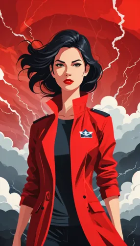 scarlet witch,on a red background,sci fiction illustration,red background,red coat,action-adventure game,meteorology,steam icon,rosa ' amber cover,play escape game live and win,red super hero,femme fa