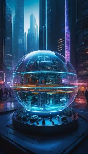 glass sphere,cybercity,futuristic landscape,technosphere,futuristic,cybertown,cyberport,futuristic architecture,cyberview,cyberia,metropolis,lensball,futuristic art museum,orb,spheres,glass ball,primosphere,hub,cyberworld,megacorporation,Art,Artistic Painting,Artistic Painting 48