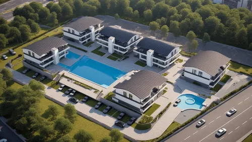 apartment complex,luxury property,luxury home,large home,mansion,luxury real estate,pool house,residential,build by mirza golam pir,holiday villa,apartments,modern house,holiday complex,resort,apartment building,hotel complex,new housing development,private estate,roof top pool,3d rendering,Photography,General,Realistic