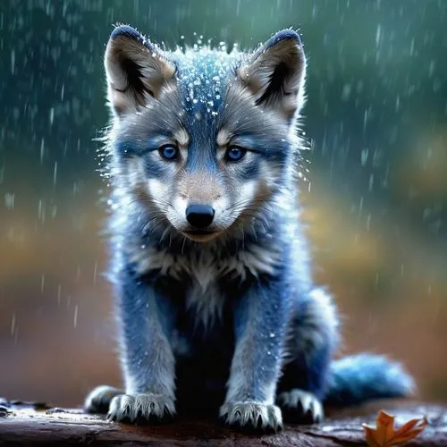 fox in the rain,gray wolf,south american gray fox,wolens,lobito,loup,Photography,Black and white photography,Black and White Photography 07