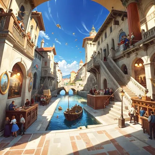 fantasyland,fantasy world,agrabah,3d fantasy,arenanet,venetian,Anime,Anime,Cartoon