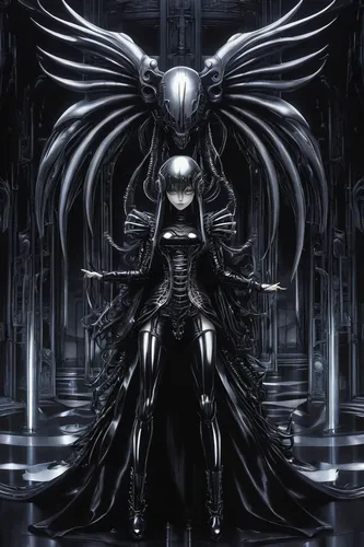 dark angel,black angel,archangel,angel of death,the archangel,angelology,crow queen,black raven,dark art,death angel,biomechanical,gothic,dark-type,shinigami,gothic style,gothic woman,queen of the night,gothic fashion,fallen angel,humanoid,Conceptual Art,Sci-Fi,Sci-Fi 02