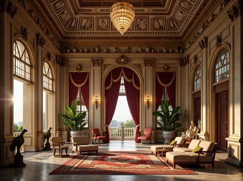 royal interior,neoclassical,ornate room,ritzau,entrance hall,palladianism,highclere castle,sapienza,rosecliff,ballroom,cochere,palatial,lobby,victorian room,sitting room,baccarat,luxury home interior,interior decor,palazzo,neoclassic