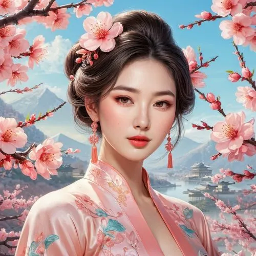 japanese sakura background,diaochan,geisha,plum blossoms,oriental princess,japanese floral background,geisha girl,yangmei,sakura blossom,sanxia,plum blossom,huayi,xiaomei,maiko,zhiwen,chuseok,xuebing,zhixue,zhiyuan,zhiqing