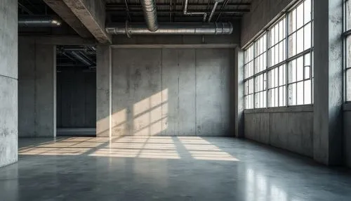 daylighting,empty interior,empty factory,empty hall,unfurnished,warehouse,groundfloor,floorspace,factory hall,prefabricated buildings,empty room,hallway space,lofts,loft,concrete background,industrial hall,rental studio,warehousing,empty space,floors,Photography,General,Realistic