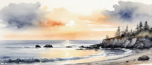 watercolor background,watercolor,watercolor sketch,coastal landscape,watercolor paint,watercolor painting,beach landscape,watercolor paint strokes,watercolors,water color,watercolour,seascape,sea landscape,watercolor blue,coast sunset,ruby beach,seascapes,watercolor texture,watercolor pine tree,sunrise beach,Illustration,Black and White,Black and White 35