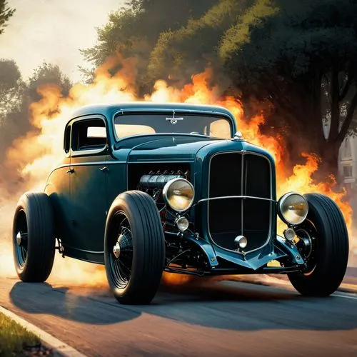 burnout fire,hotrod car,hotrod,bockscar,3d car wallpaper,burnout,Conceptual Art,Fantasy,Fantasy 11