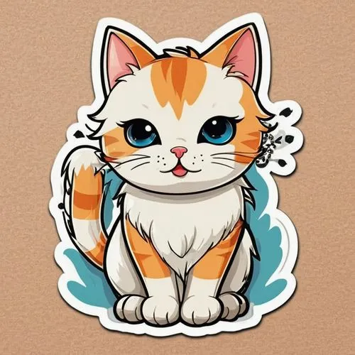 calico cat,cat vector,orange tabby cat,clipart sticker,ginger kitten,suara,animal stickers,orange tabby,ginger cat,cartoon cat,red tabby,kittu,kitka,jiwan,sticker,calico,cute cat,chikowi,kiti,kittani,Unique,Design,Sticker