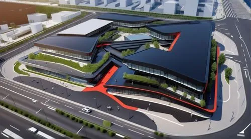 BLACK THEME, BLACK CLADDING, 4K ULTRA REALISTIC, ON A CLEAR DAY,hongdan center,largest hotel in dubai,zhengzhou,tianjin,new building,solar cell base,multistoreyed,shenzhen vocational college,3d render