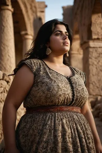 persian woman,chubby,bbw,dress,young woman,Photography,General,Cinematic