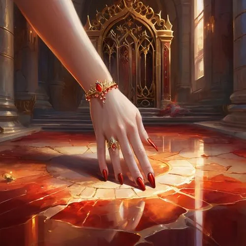 hand digital painting,gauntlet,hall of the fallen,offering,iron ring,handing,sunstone,evenhanded,golden ring,game illustration,handholding,ceremony,binding contract,healing hands,hands holding,karakas,conclave,fallen petals,bracelet,the hand with the cup,Illustration,Realistic Fantasy,Realistic Fantasy 01