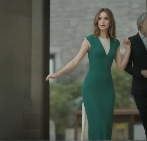 green dress,sheath dress,elegant,long dress,jennifer lawrence - female,woman walking,girl in a long dress from the back,elegance,heineken1,nice dress,cocktail dress,daisy jazz isobel ridley,in green,g