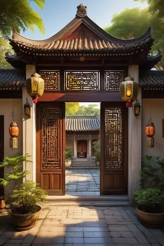 asian architecture,dojo,victory gate,chuseok,oriental lantern,tianxia,qibao,tori gate,hall of supreme harmony,teahouse,fengshui,qingcheng,zui,baoding,sanshui,baoqing,oriental,japanese shrine,feng shui,garden door,Conceptual Art,Daily,Daily 23