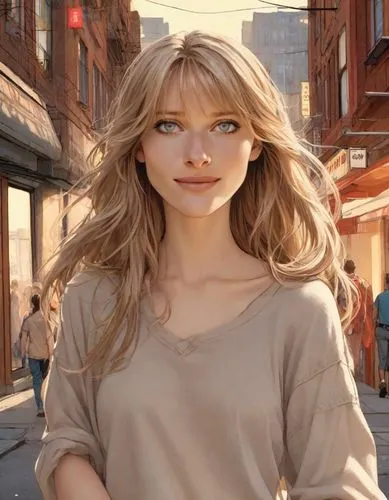 blonde woman,blue jasmine,on the street,blonde girl,cgi,hollywood actress,pedestrian,a pedestrian,blond girl,the girl's face,sprint woman,female hollywood actress,girl walking away,blonde woman reading a newspaper,digital compositing,woman walking,girl in a historic way,realdoll,female model,jennifer lawrence - female,Digital Art,Comic