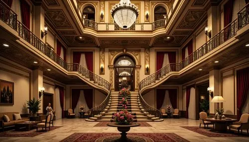 emirates palace hotel,royal interior,crown palace,hotel hall,hotel lobby,venetian hotel,the cairo,ornate room,hallway,habtoor,ballroom,kempinski,emporium,grand hotel,entrance hall,grandeur,lobby,grand hotel europe,qasr al watan,dragon palace hotel