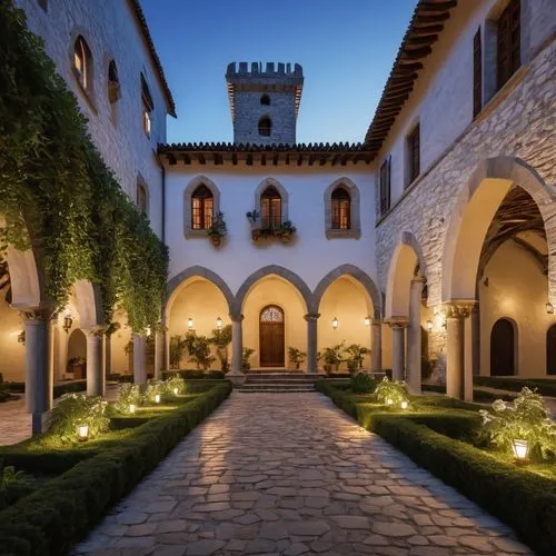 parador,hacienda,posada,courtyard,inside courtyard,santa barbara,Photography,General,Realistic