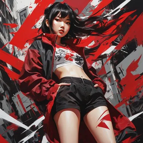 anime japanese clothing,persona,red background,red paint,red ribbon,crimson,katana,on a red background,silk red,red matrix,red,ren,red fly,yukio,red petals,blood collection,red summer,nico,red heart,kotobukiya,Conceptual Art,Fantasy,Fantasy 16