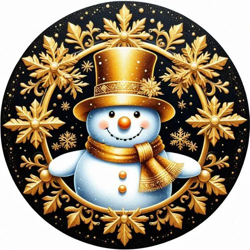 a snowman with a hat and scarf is smiling for the camera,snowflake background,christmas snowman,snowman,christmas icons,christmas snowy background,christmas motif