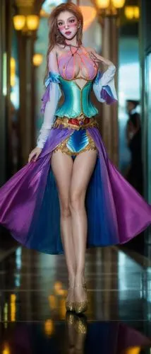 mesmero,bodypainting,chunli,fantasy woman,paderina,duela