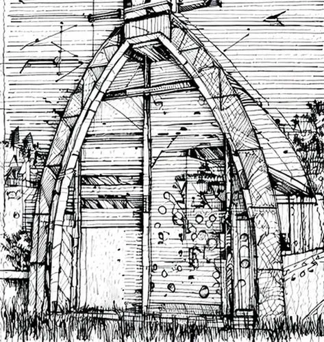 leek greenhouse,insect house,roof truss,roof structures,aviary,gable field,charcoal kiln,pergola,greenhouse,garden elevation,garden buildings,outdoor structure,garden shed,roof domes,a chicken coop,pi