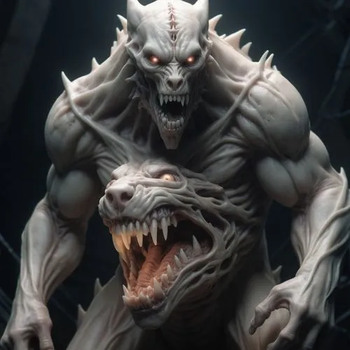 A pale, stone-skinned homunculus with canine teeth growing from its chest,A pale, stone-skinned homunculus with canine teeth growing from its chest,jayasimha,molossus,narasimha,beheira,kharga,yarkas,C