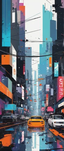 cityscape,colorful city,intersection,futuristic landscape,tokyo city,urban,tokyo,shinjuku,city blocks,suburb,shanghai,cyberpunk,gulf,city highway,hanoi,metropolis,harbour city,taipei,cities,pedestrian,Conceptual Art,Oil color,Oil Color 07