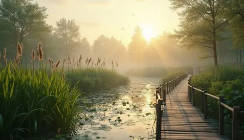 wetland,wooden bridge,forest lake,nature background,polders,wetlands,landscape background,nature landscape,nature wallpaper,wooden path,background view nature,landscape nature,the mystical path,forest path,full hd wallpaper,spreewald,riverwood,pathway,forest landscape,pond,Photography,General,Realistic