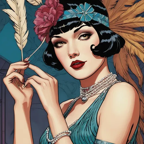 flapper,art deco woman,roaring twenties,roaring 20's,great gatsby,twenties,twenties women,flapper couple,gatsby,art deco,vintage illustration,fashionista from the 20s,vintage woman,1920's retro,showgirl,art deco background,vintage girl,pin ups,retro pin up girl,roaring twenties couple,Illustration,American Style,American Style 08