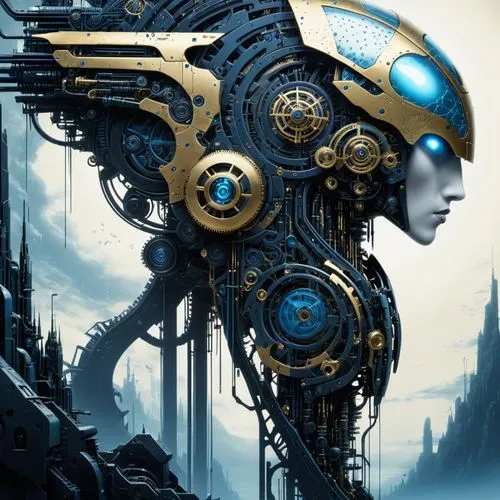 biomechanical,cybernetic,cybernetically,automaton,steampunk,cybernetics,Conceptual Art,Sci-Fi,Sci-Fi 09