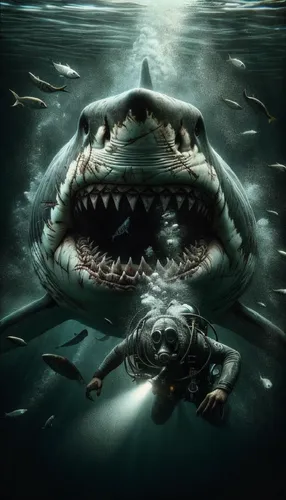 the meg trying to eat man,the deep blue ocean is one of the biggest films on earth,ijaws,mayshark,megalodon,jaws,carcharodon,shark