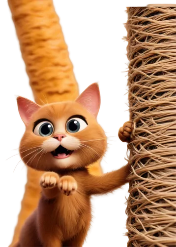 madagascan,hanging cat,madagascar,whiskas,singa,squeakquel,climbing slippery pole,cute cat,whiskers,whiskered,cartoon cat,madagascans,cute cartoon character,bewhiskered,ginger kitten,theodore,climbing rope,whisker,children's background,cat tail,Illustration,Realistic Fantasy,Realistic Fantasy 44