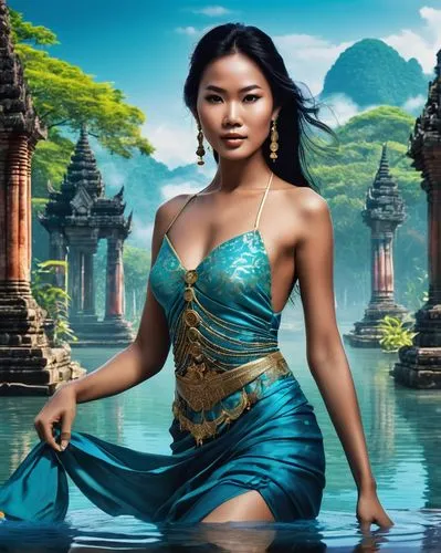 water lotus,cambodiana,apsara,oriental princess,khmer,lotus with hands,kitana,kunplome,teal blue asia,phyu,atlantean,lotus position,khin,lotus,lotus png,aladha,jasmine,kinnara,inara,asian vision,Photography,General,Realistic