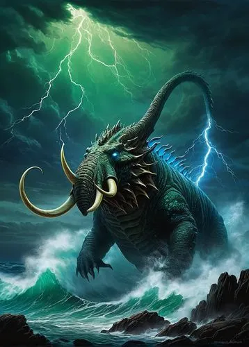 narathorn,beheira,zilla,zaurus,god of the sea,sea devil,varaha,thunderpuss,cuthulu,poseidon,barghuti,dagon,kraken,cynorhodon,samudra,raphanus,kukulkan,fafnir,nekton,tyrannus,Conceptual Art,Sci-Fi,Sci-Fi 18