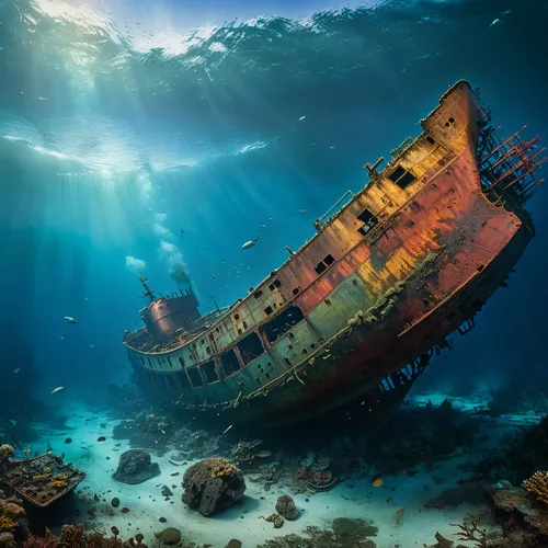 sunken ship,sunken boat,ship wreck,shipwreck,the wreck of the ship,boat wreck,the wreck,underwater landscape,wreck,ocean underwater,underwater background,shipwreck beach,ghost ship,sinking,submersible,sunken,cube sea,sea fantasy,rescue and salvage ship,the bottom of the sea,Photography,General,Fantasy