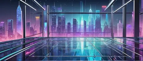 cybercity,futuristic landscape,synth,art deco background,cityscape,cyberscene,cybertown,cyberia,mainframes,metropolis,cyberview,tron,cartoon video game background,neon arrows,cyberport,futuristic,cybernet,cyberworld,cube background,polara,Unique,Design,Sticker