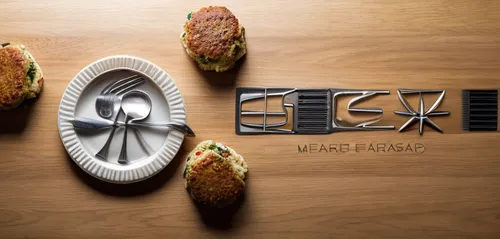 dinkel wheat,wall clock,radio clock,eco-friendly cutlery,clock,digital clock,sandwich toaster,rusk,fork,breadboard,cuckoo-light elke,sliced bread,food icons,spice rack,world clock,wicker,einkorn wheat,bread spread,chopping board,food warmer,Realistic,Foods,Crab Cakes