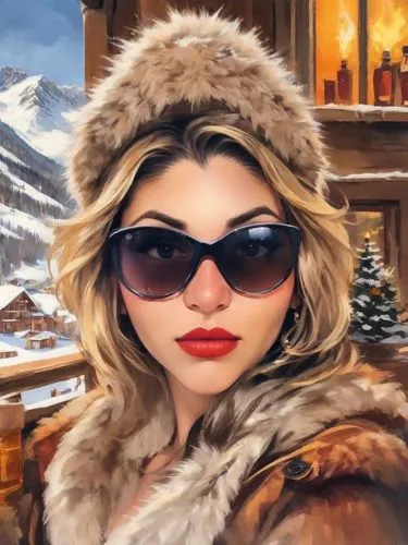 ski glasses,alyeska,cruella de ville,stefanovich,cruella,stassi,Digital Art,Impressionism