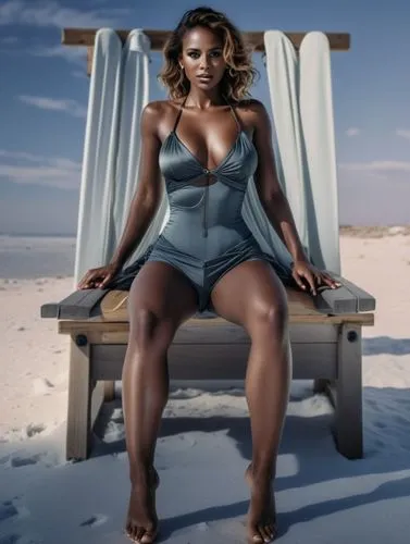 gabourey,monifa,toccara,beach chair,ledisi,letoya,ikpe,azealia,latrice,lachanze,sharmell,rhoa,aduba,chimamanda,latavia,gurira,dirie,ayanda,beach background,ebony,Photography,General,Realistic