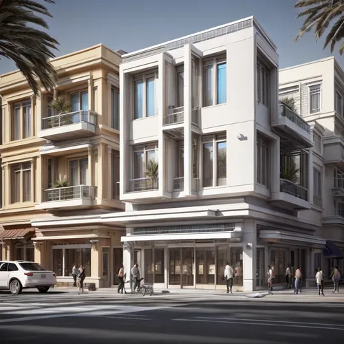 beverly hills,multistoreyed,the boulevard arjaan,croydon facelift,gold stucco frame,palo alto,new housing development,rosewood,mixed-use,luxury real estate,townhouses,santa monica,art deco,facade pain