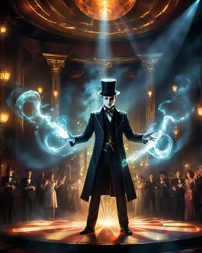 hazama,magician,the magician,drosselmeyer,ringmaster,conductor,Conceptual Art,Fantasy,Fantasy 02