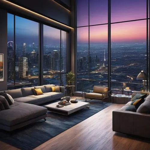 penthouses,sky apartment,modern living room,livingroom,apartment lounge,living room,glass wall,cityview,great room,damac,city view,skyloft,skyscapers,luxury property,interior modern design,condos,luxury home interior,modern decor,modern room,loft,Illustration,Paper based,Paper Based 08