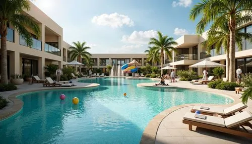 las olas suites,outdoor pool,holiday complex,resort,paradisus,beach resort,sandpiper bay,megaresorts,cayard,tropical island,seawind,resorts,iberostar,florida home,tropical house,swimming pool,3d rendering,caicos,palmbeach,cityplace