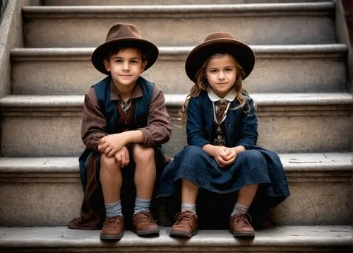 vintage boy and girl,little boy and girl,boy's hats,vintage children,nomadic children,boy and girl,portrait photographers,photographing children,grandchildren,children of war,pilgrims,boys fashion,childs,orphans,photos of children,little angels,girl and boy outdoor,little girls,photo shoot children,joint dolls,Photography,General,Fantasy