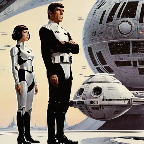 mcquarrie,uncredited,parsecs,deathstars,imperial,sci fiction illustration,battlestars,modernisers,starbase,emshwiller,telstar,roddenberry,mcquary,cinerama,sci fi,vintage illustration,alderaan,starlog,parsec,futurists,Conceptual Art,Sci-Fi,Sci-Fi 24